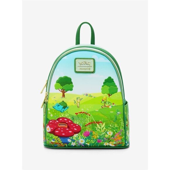 Loungefly Pokémon Grass Type Scene Mini Backpack - Picture 2 of 5